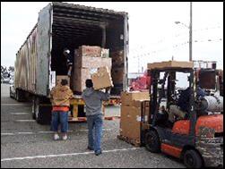 A 53 foot truck load of supplies for Katrina victims.