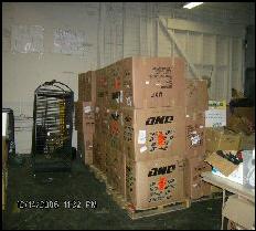A pallet load of sorted boxes.